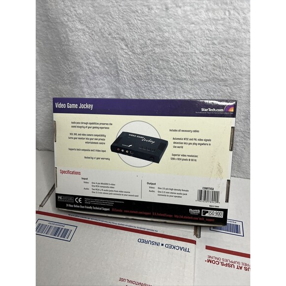 Vtg Startech Video Game Jockey Play Console CPU Monitor Snes Sega Ps1 Xbox NOS - Picture 2 of 8